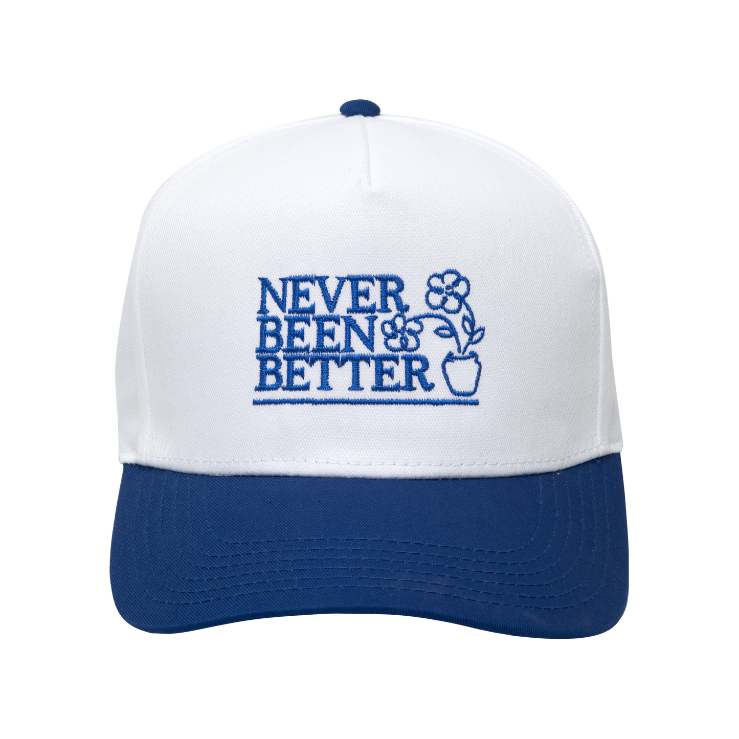 NEVER BEEN BETTER HAT | WHITE/ROYAL