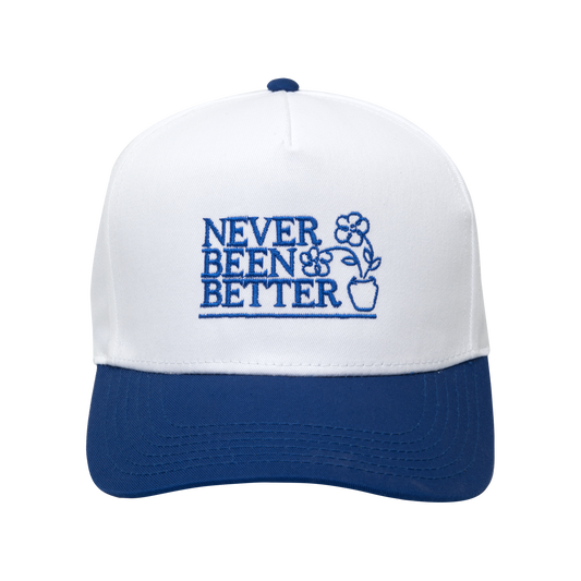 NEVER BEEN BETTER HAT | WHITE/ROYAL